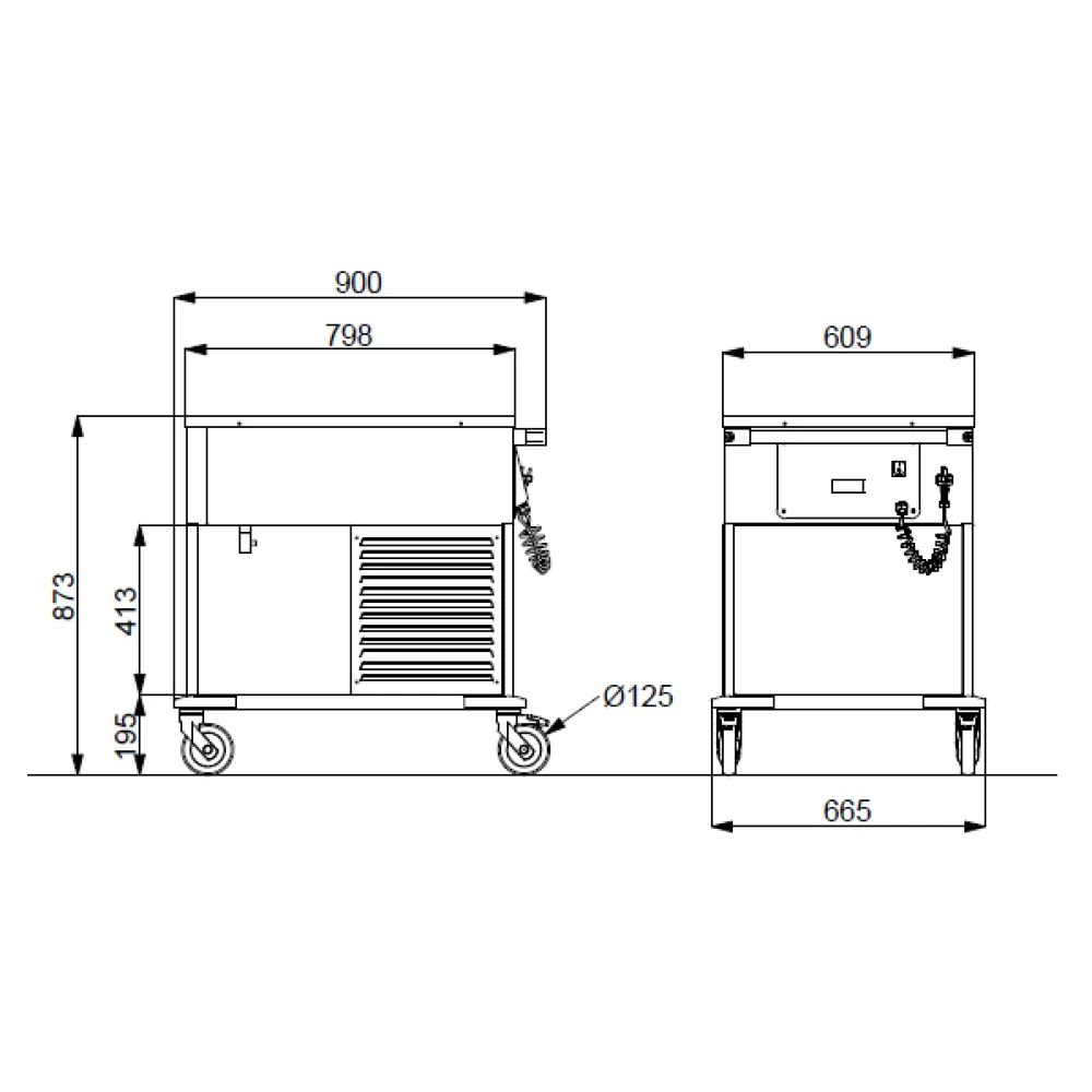 Cold bain-marie ROCAM 02000COMP2R