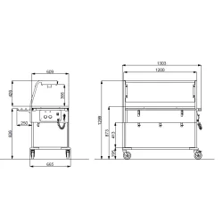 Bain-marie ROCAM 02000COMP3VSBM/H