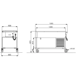 Cold bain-marie ROCAM 02000COMP3R