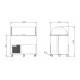 Service trolley ROCAM 01100GIUN/RV