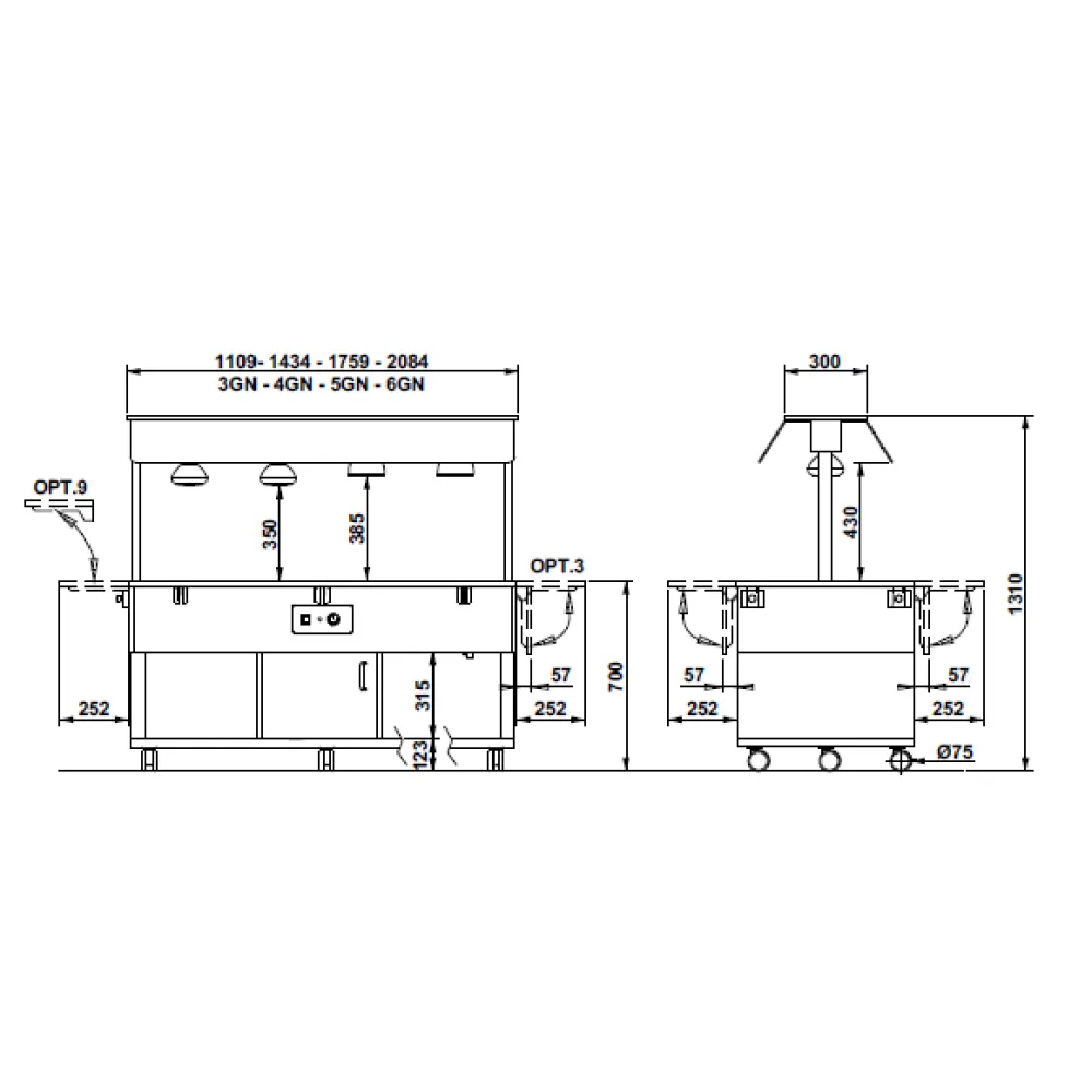 Self-service display counter ROCAM 013HP6BM