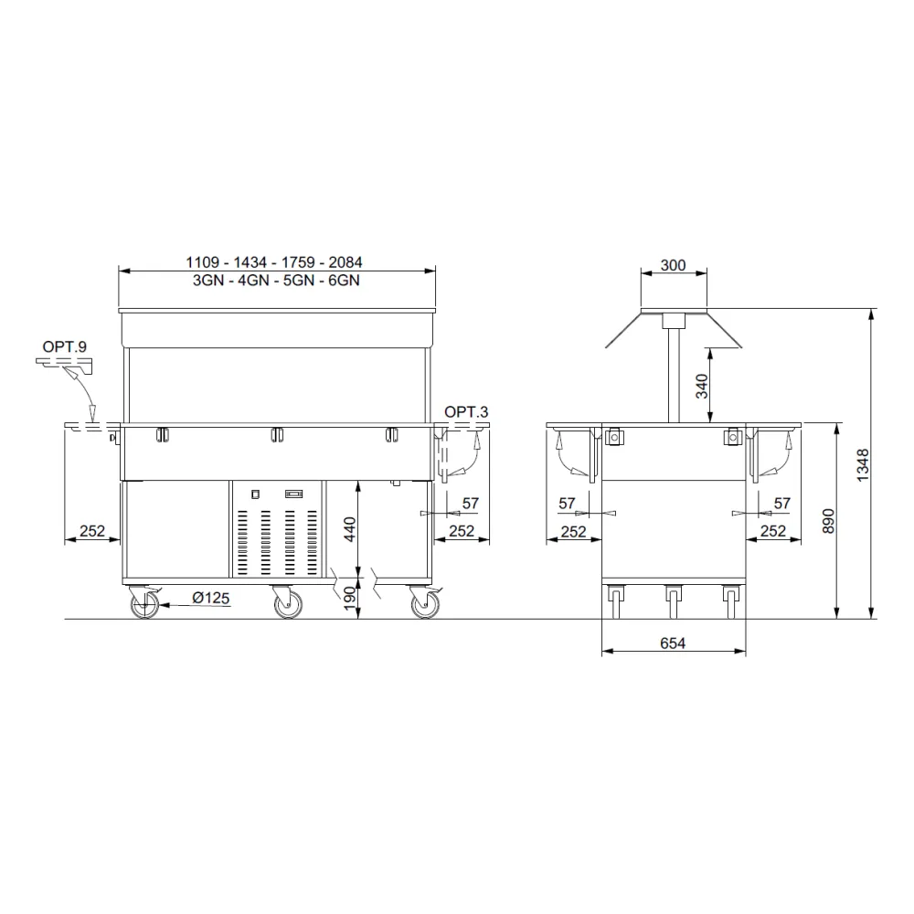 Self-service display counter ROCAM 01200HEKO5FRE