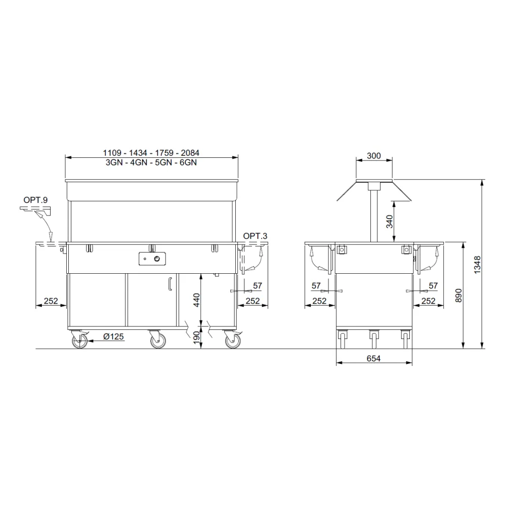 Self-service display counter ROCAM 01200HEKO6B