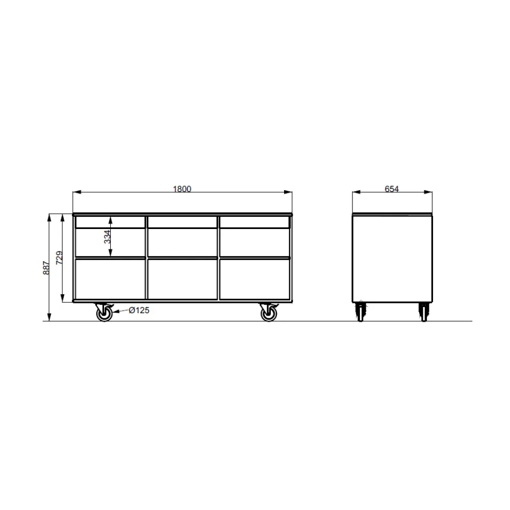 Self-service display counter ROCAM 012MOHEKOL