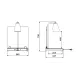 Food service area lamp ROCAM 034CRHEL1/1FXP2