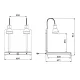 Food service area lamp ROCAM 034CRHEL2/1FLP1