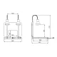 Food service area lamp ROCAM 034CRHEL2/1FLP2P