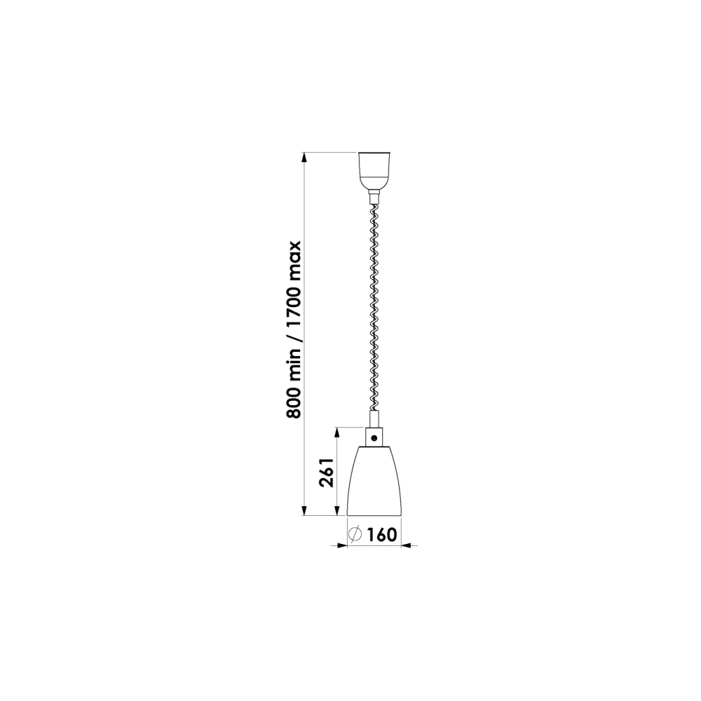 Food service area lamp ROCAM 034CRHELAIR/RITP1