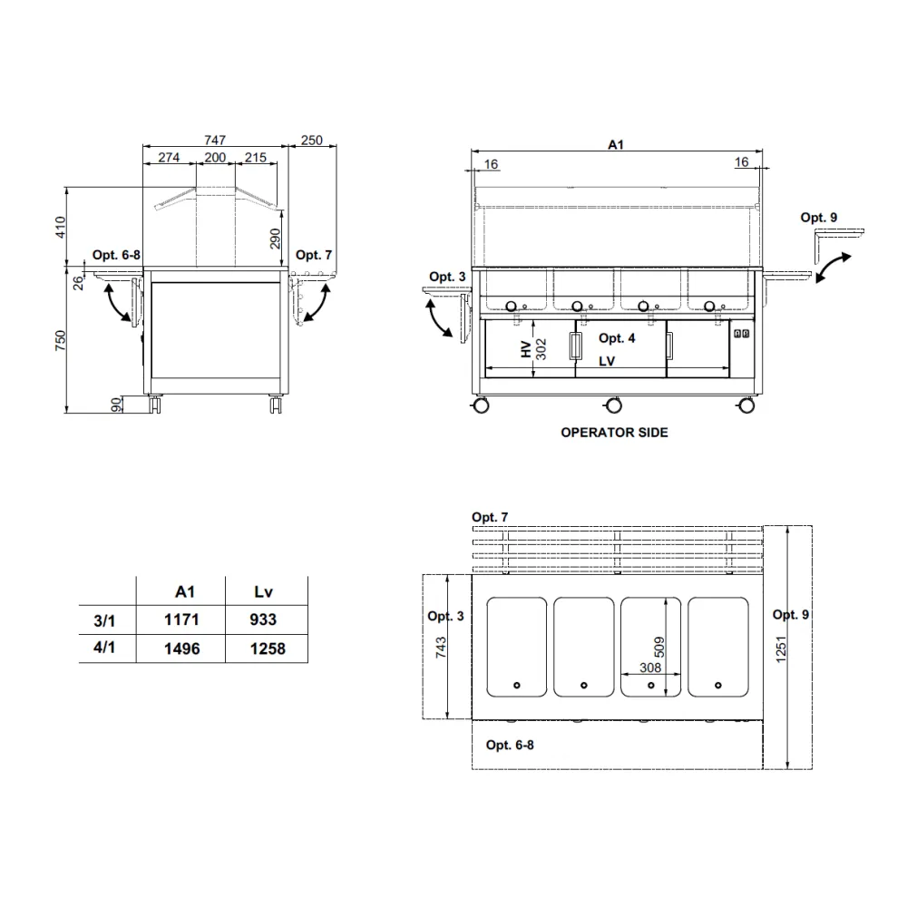 Self-service display counter ROCAM 02100K4BMSEP