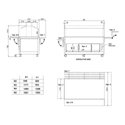 Self-service display counter ROCAM 02100K4N