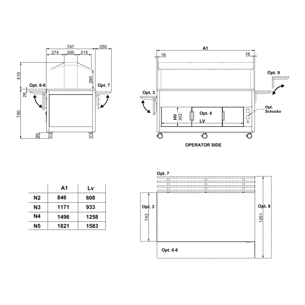 Self-service display counter ROCAM 02100K5N