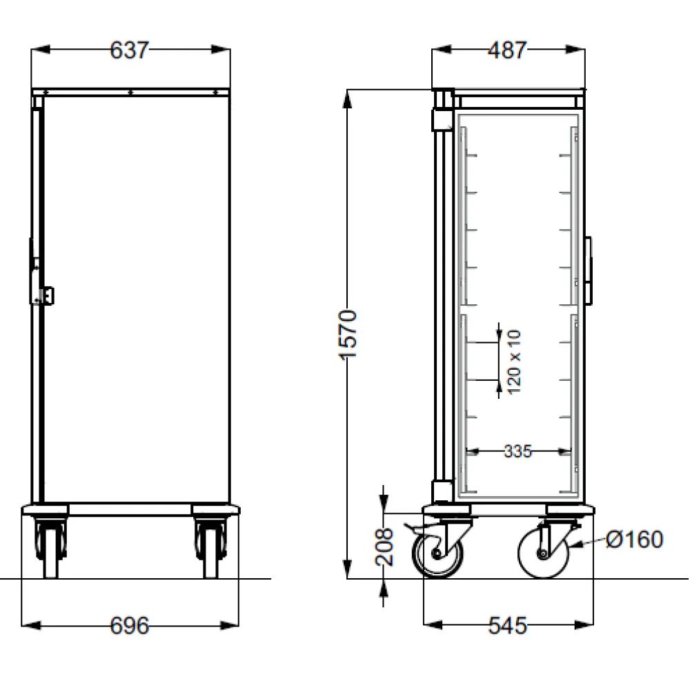 GN pan trolley ROCAM 039NE1/1L10