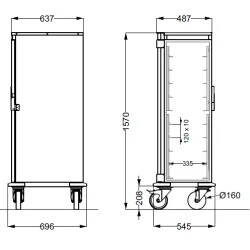GN pan trolley ROCAM 039NE1/1L10
