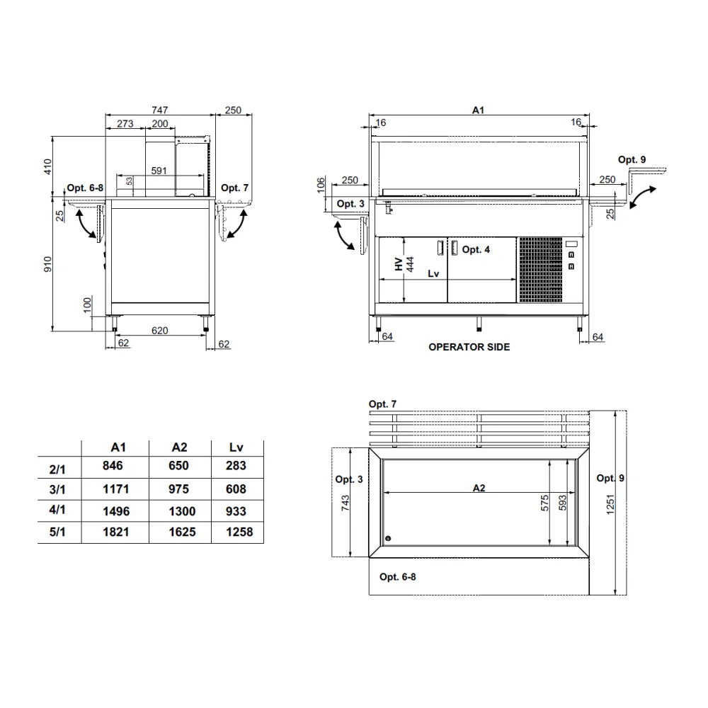 Refrigerated module ROCAM 01900OM2PR/IN