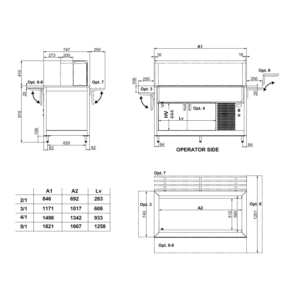Refrigerated module ROCAM 01900OM3R