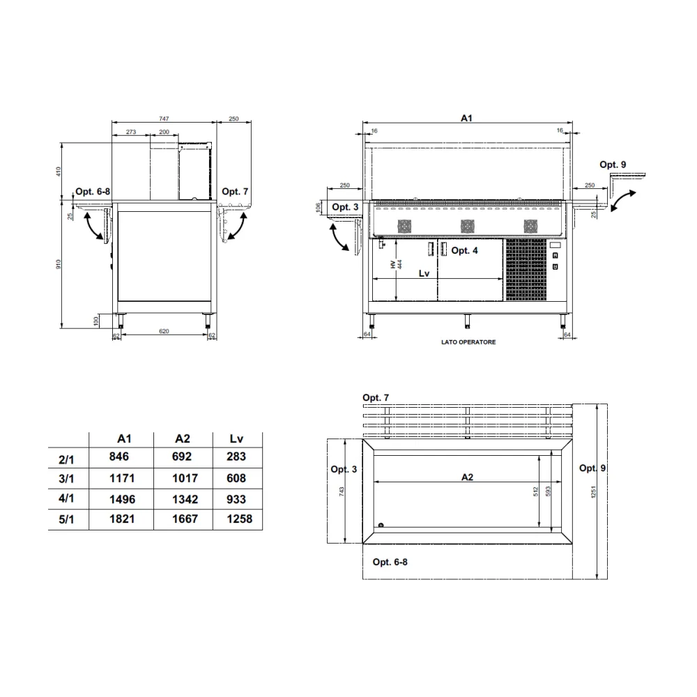 Refrigerated module ROCAM 01900OM4RV