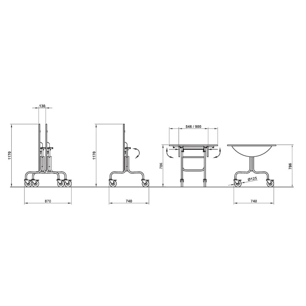Service trolley ROCAM 02800PLEI/RCR