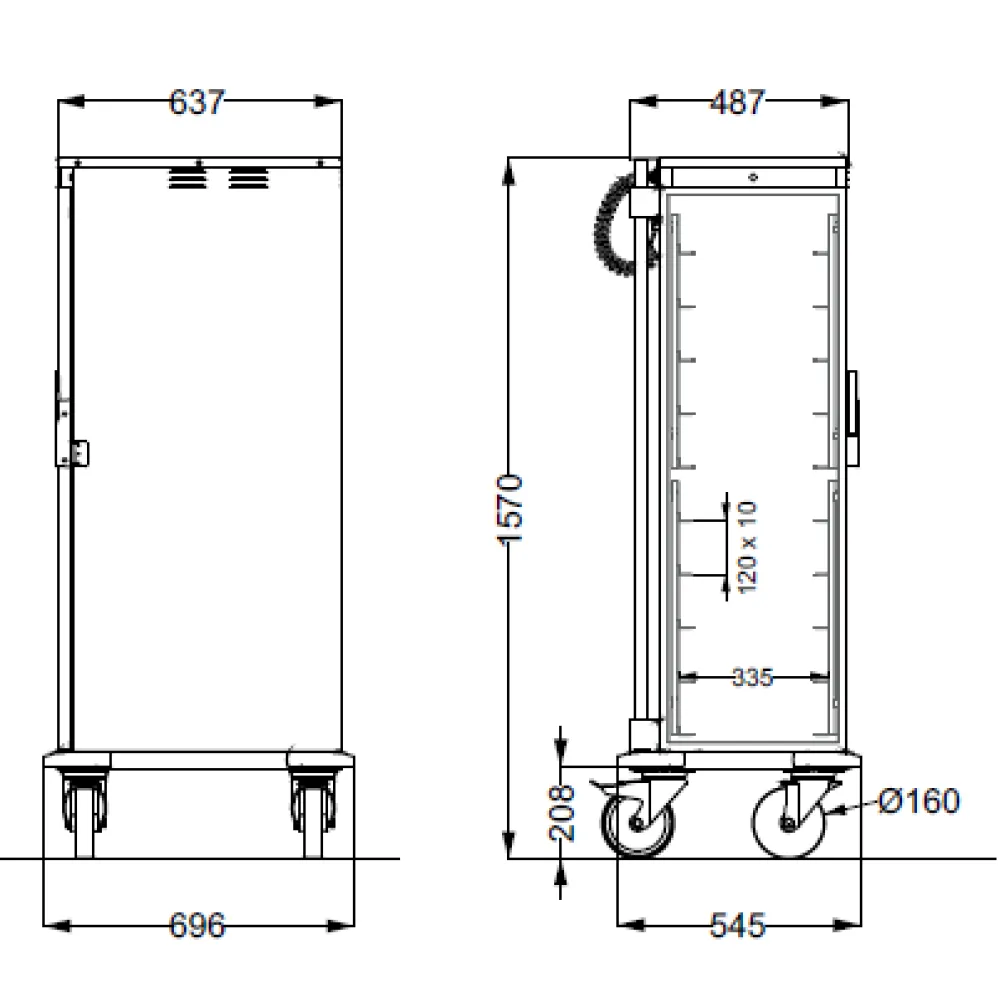 GN pan trolley ROCAM 039TH1/1L10