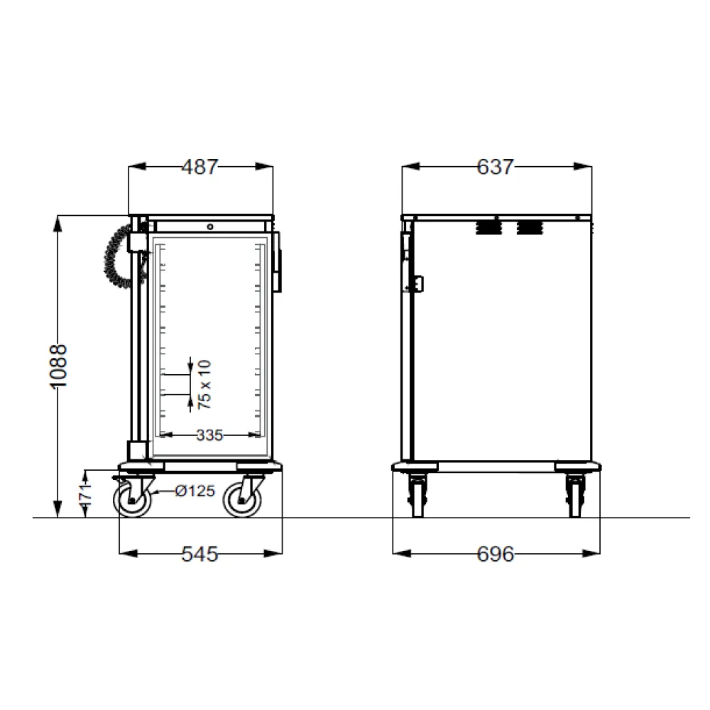 Plate Warming Cabinet ROCAM 039TH1/1C10