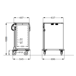 Plate Warming Cabinet ROCAM 039TH1/1C10