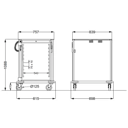 Plate Warming Cabinet ROCAM 039TH2/1C10