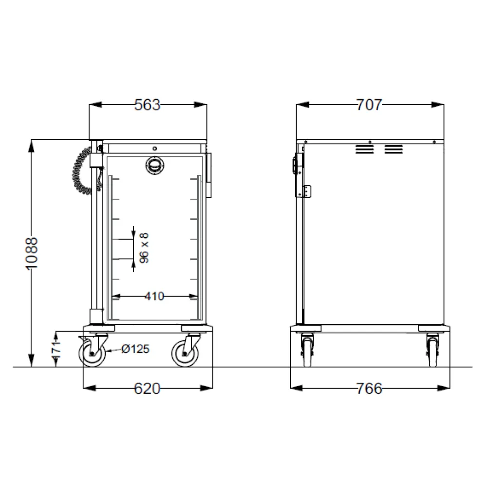 Plate Warming Cabinet ROCAM 039TH6/4L8