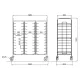 GN 1/1 pan trolley ROCAM 03900TRAY36