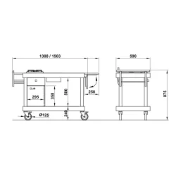Flambe trolley ROCAM 008INARTFG1ML