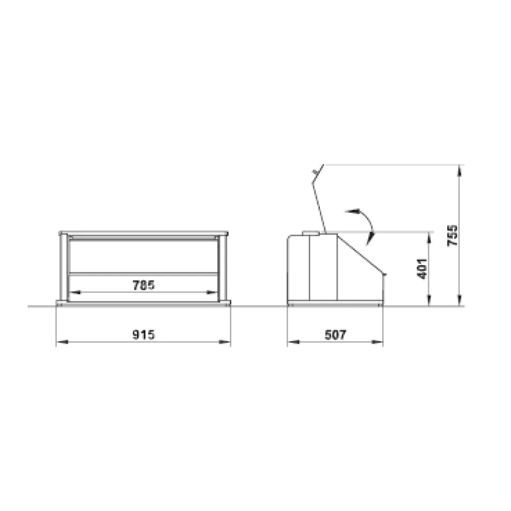 Self-service display counter ROCAM 012MOEROSTRP