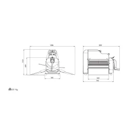 Dough sheeter ROLLMATIC S5BM
