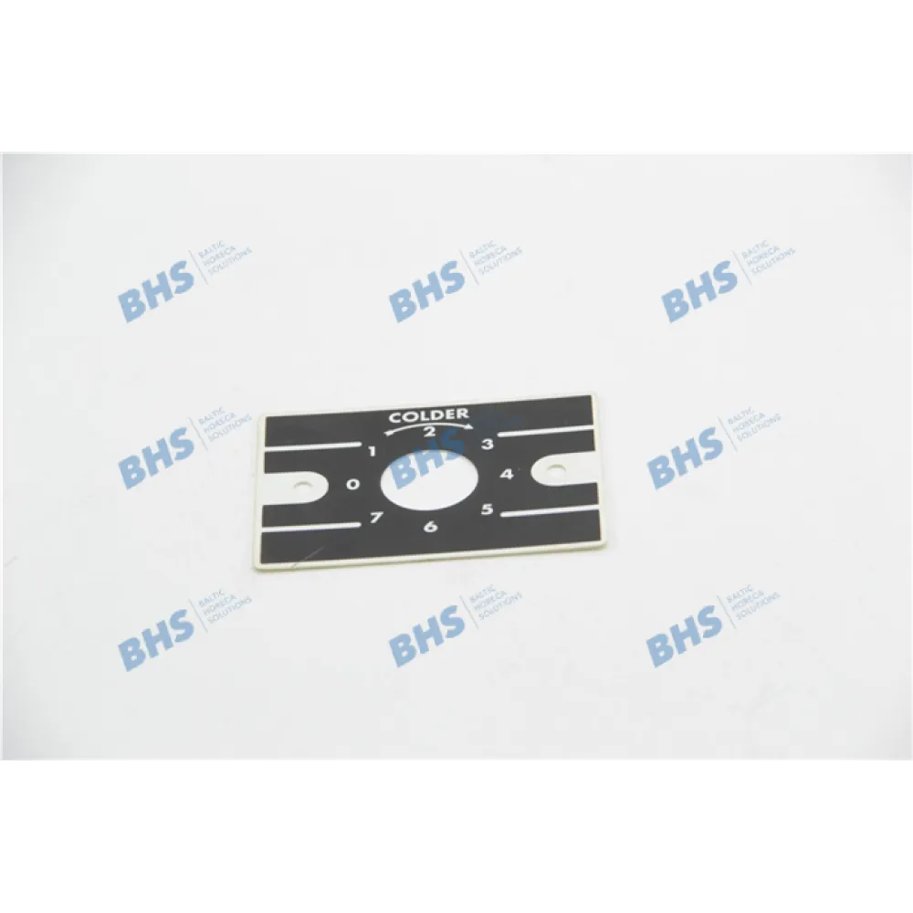 Thermostat scale label, white Tefcold SpareParts TC1015020124