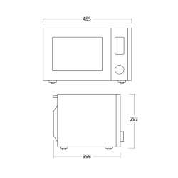 Microwave oven Scandomestic HOME 33090027210000