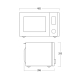 Microwave oven Scandomestic HOME 33090027210000