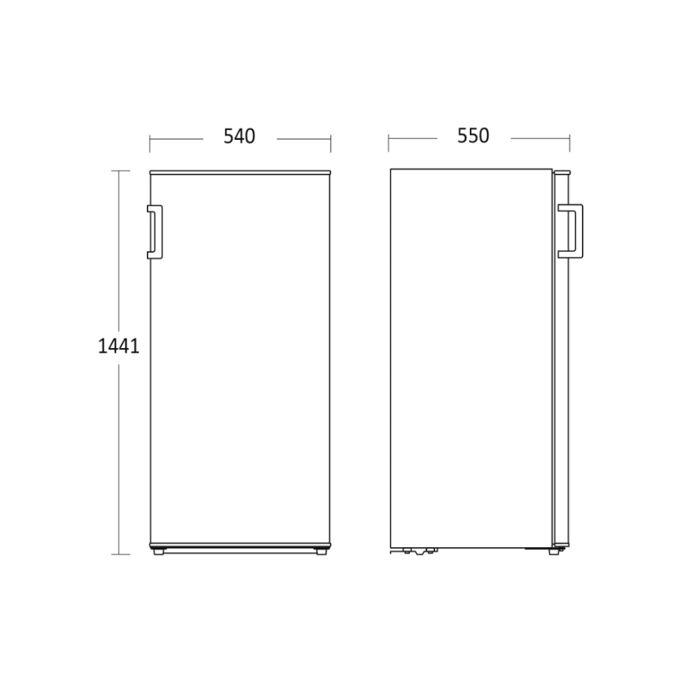 Refrigerator Scandomestic HOME 01010262W10000