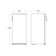 Refrigerator Scandomestic HOME 01010262W10000