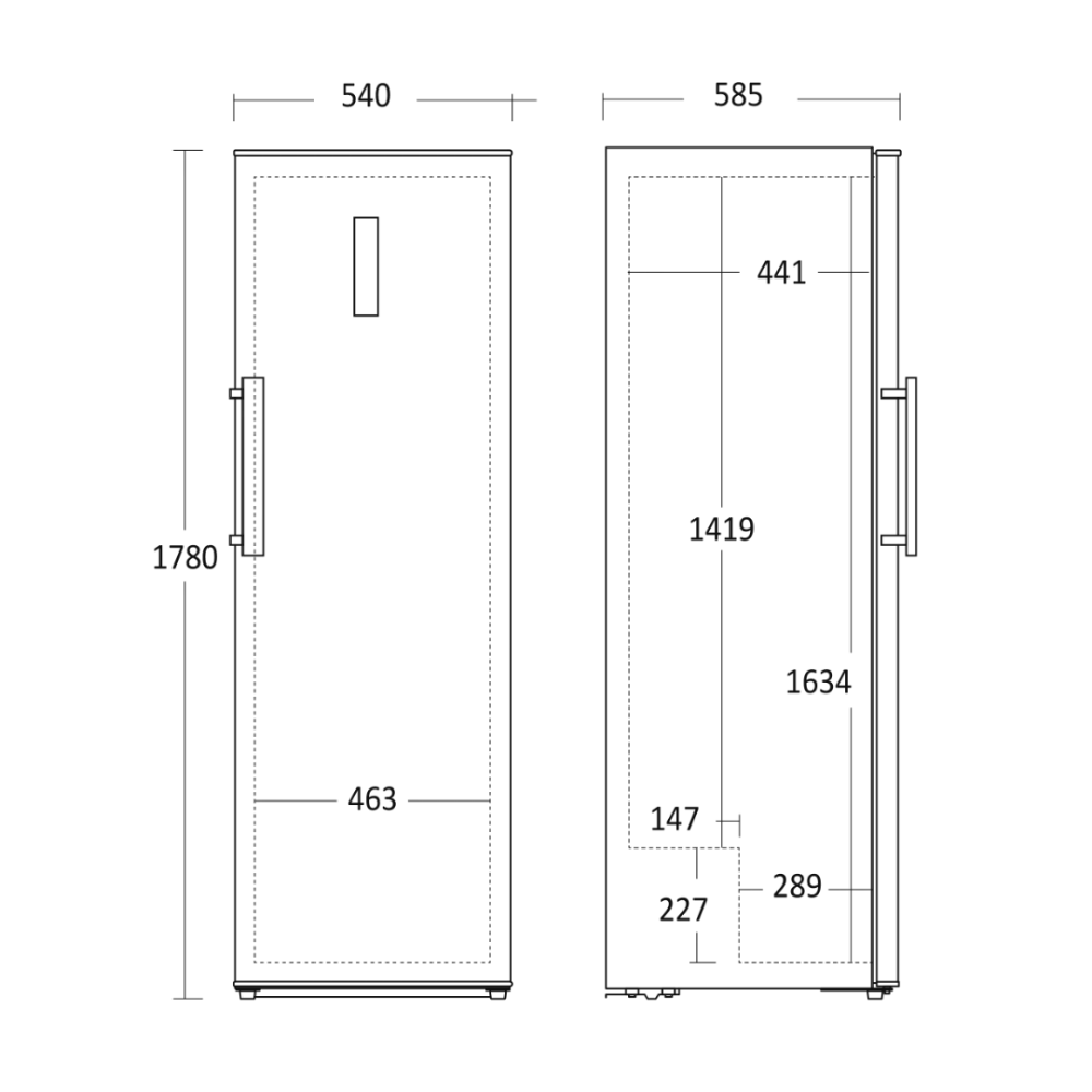 Refrigerator Scandomestic HOME 31010346W10000