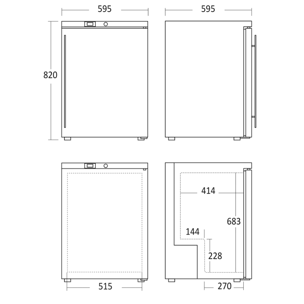 Refrigerator Scandomestic HOME 35310145E10000