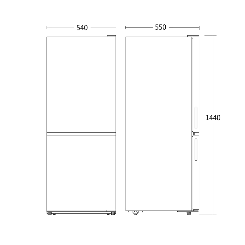Fridge-freezer Scandomestic HOME 01030231W10000