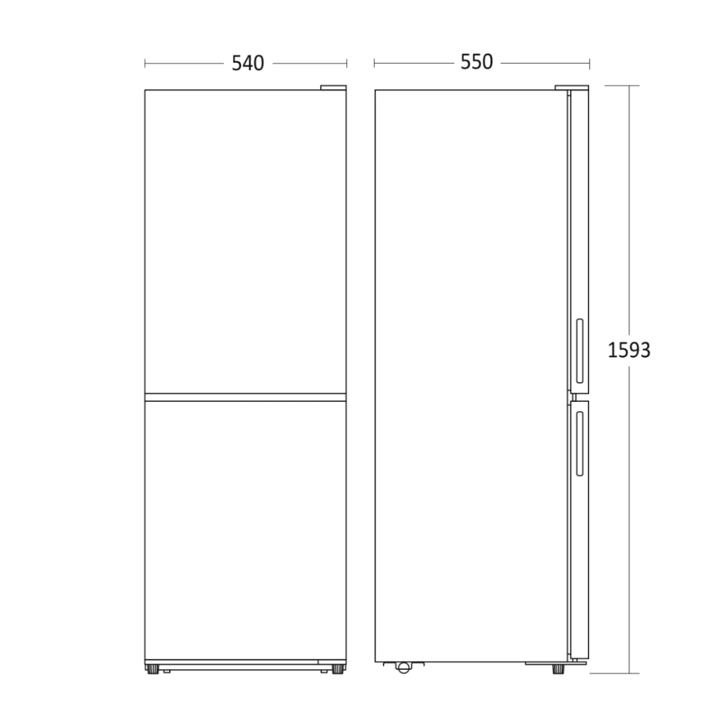 Fridge-freezer Scandomestic HOME 01030297W10000