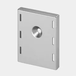 Stainless steel shelf fitting Novameta LSI-00.03