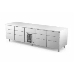 Refrigerated table with lifting mechanism Novameta FPR-E424-233/70/90