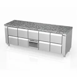Refrigerated table with granite top Novameta FM0-E414-213/70/90
