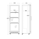 Refrigerated display cabinet SCANDOMESTIC 26310181BE10000