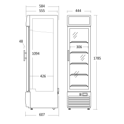 Display freezer SCANDOMESTIC 59324010000DF217BC