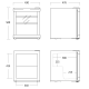 Small bar refrigerator SCANDOMESTIC 35013310000CoolCubeGDE