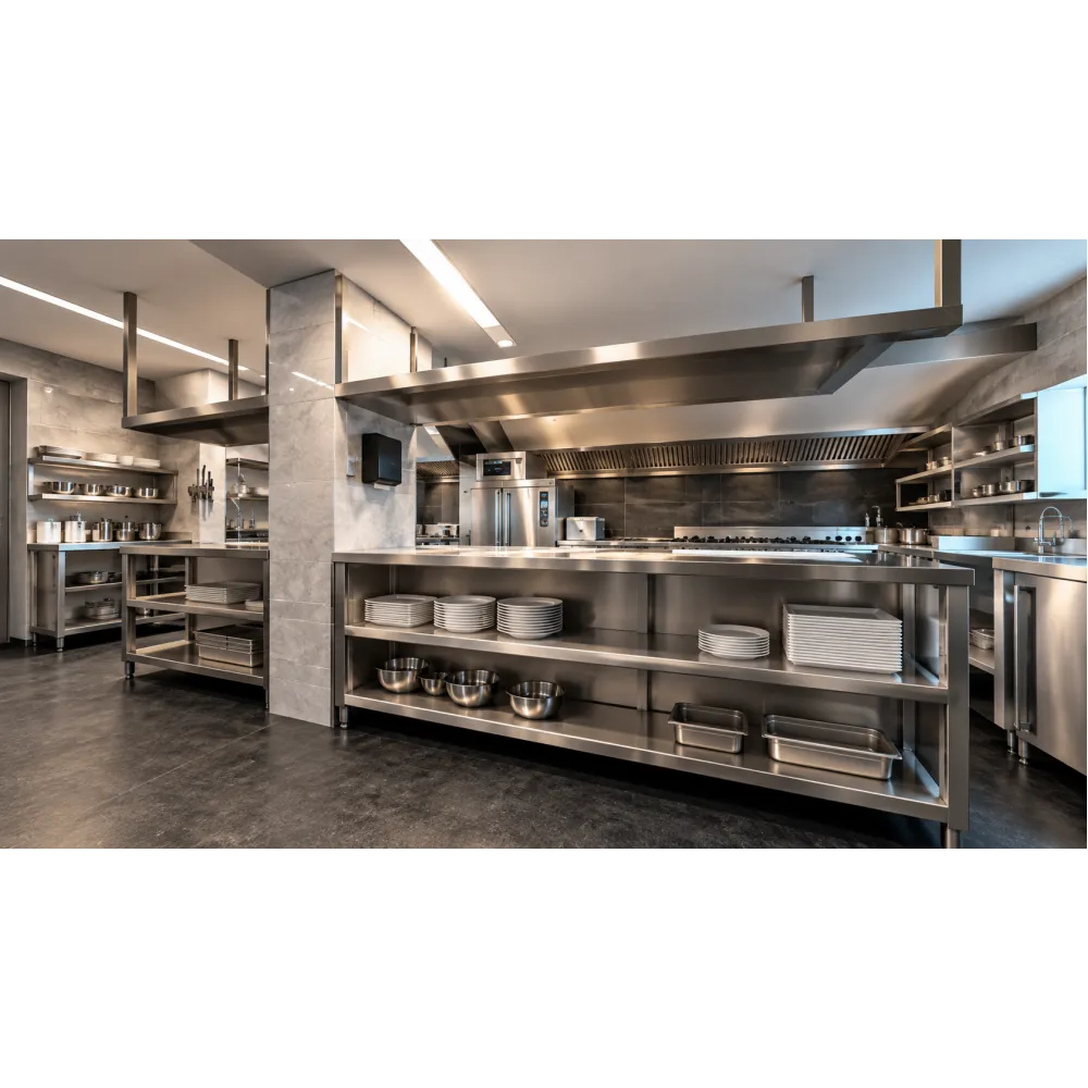 3D design drawing of a café kitchen BHS-HoReCa RAS2080