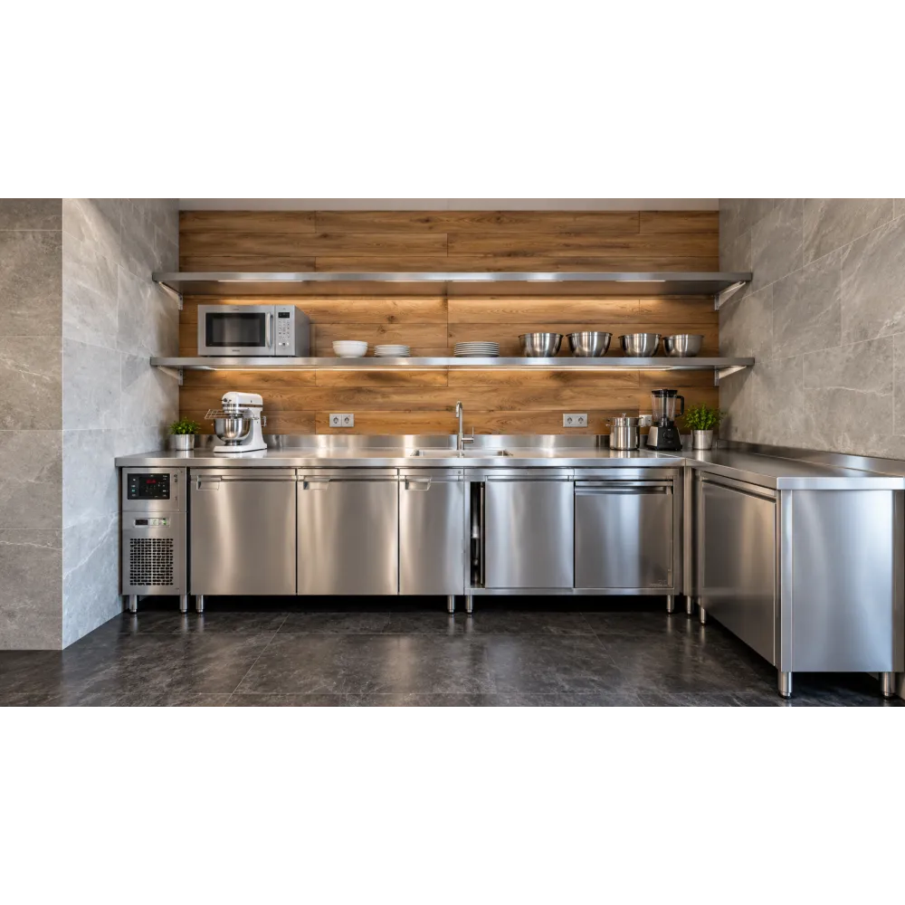 3D design drawing of a café kitchen BHS-HoReCa RAS2080