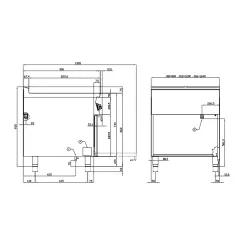 Electric stove with oven for ships LOTUS 0980083AX