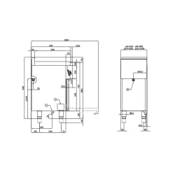 Electric stove with oven for ships LOTUS 06660632X