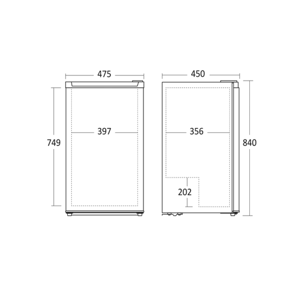 Refrigerator Scandomestic HOME 57013210000SKS92WE